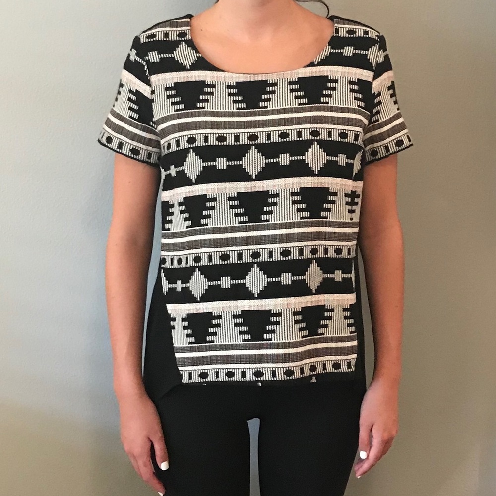 Patterned High Low Top